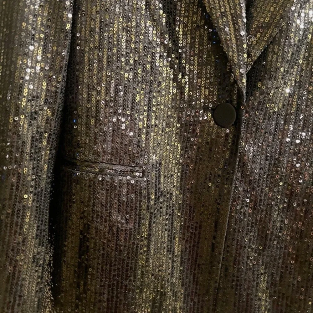 Philosophy Black Sequin Blazer Jacket Size Small NWT - Picture 10 of 15